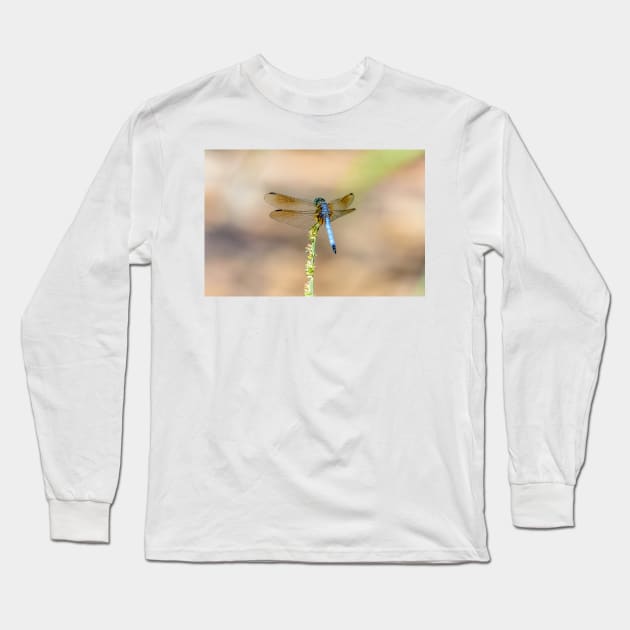 Blue Dragonfly Long Sleeve T-Shirt by Debra Martz